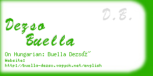 dezso buella business card